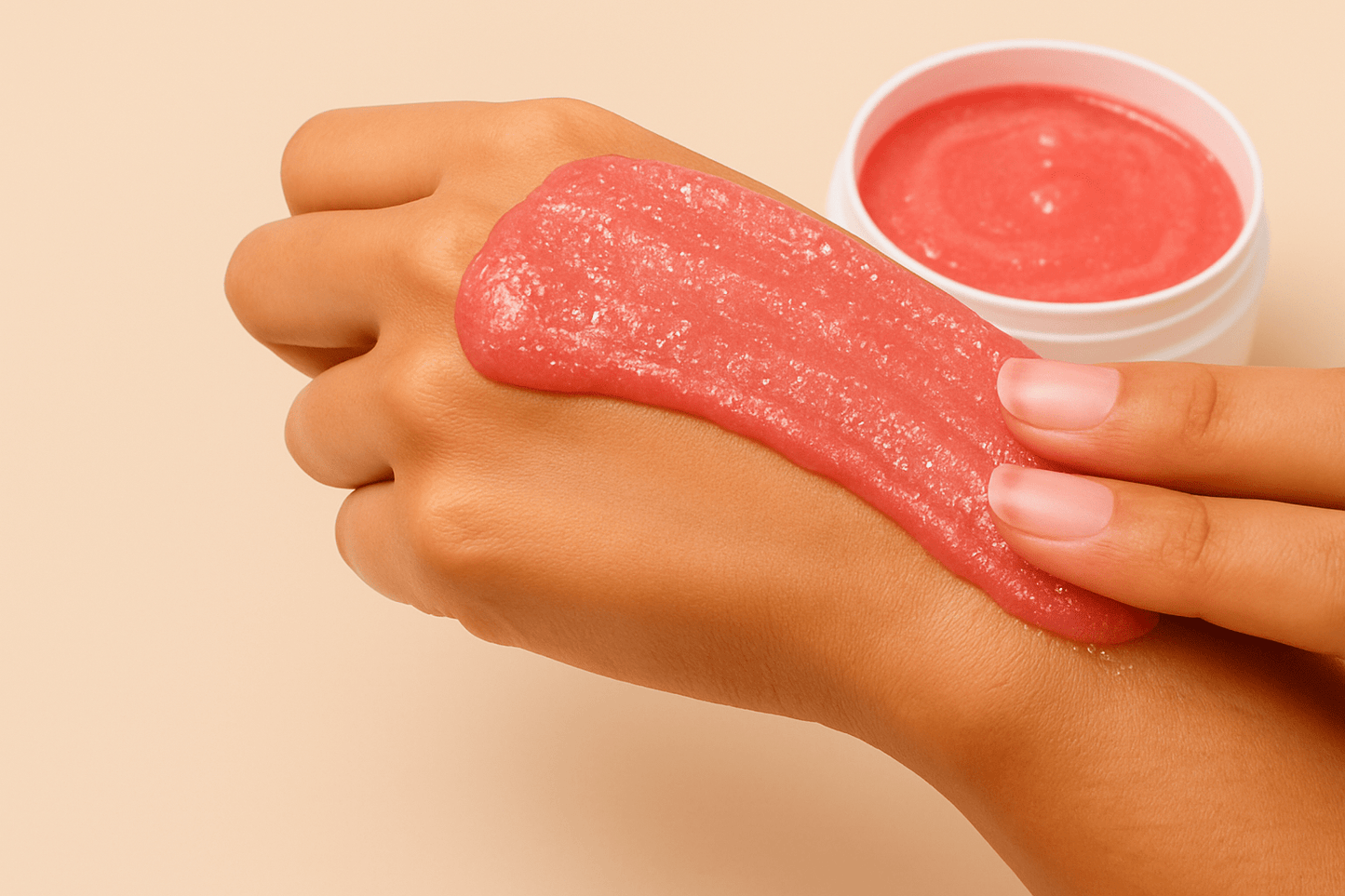 Foaming Sugar Scrub with Pink Clay 