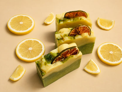 Limited Edition Lime & Chlorella Handmade Soap 